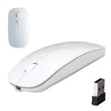 Mouse Sem Fio Recarregável Slim Wirelles Premium 1600 DPI Rápido Leve