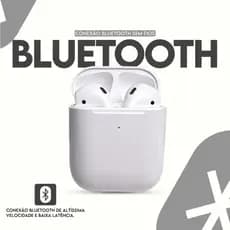 Fone de Ouvido Bluetooth 5.4 Sem Fio Som Potente iPhone Android + Capinha Silicone Proteção Original