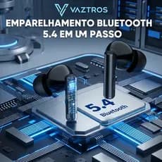 Fone De Ouvido Bluetooth 5.4 Anti Ruído Conexão Rápida
