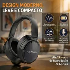 Fone De Ouvido Bluetooth Sem Fio Cancelamento Ruido Premium