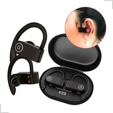 Fone de Ouvido Bluetooth Ear Não Cai Corrida Academia Esporte Sem Fio Gancho de Orelha Confortável