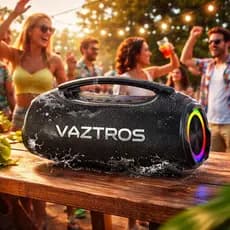 Caixa De Som Premium Boombox Pico de 120W Bluetooth Tws Grave Potente 70 RMS Preto