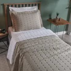 Cobre Leito SOLTEIRO Decor 2 Peças Tecido Premium De Alta Qualidade Dupla Face