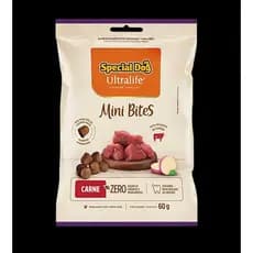 SPECIAL DOG ULTRALIFE MINI BITES 60 GRAMAS IDEAL PARA CÃES DE PEQUENO PORTE SABOR CARNE