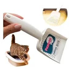 Pazinha Cattus Coletora Higiênica Areia Fina Gato Pet Torrão