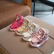Crianças Led e #039; S Light Shoes Novos Meninos Correndo Respirável com Meninas.*-&*