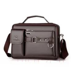 Bolsa de ombro Social masculina/bolsa Crossbody de couro moda Casual, resistente ao desgaste e arranhões 9STX