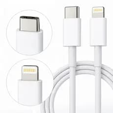 Cabo Carregador USB C para iPhone Lightning 1 Metro Dados Carregamento Rápido