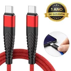 Cabo Carregador Turbo 66W 1 ou 2 Metros USB Tipo C Tipo C Original Inova