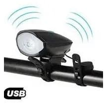 Lanterna Farol para Bicicleta com Buzinas A PILHA Liberação de estoque