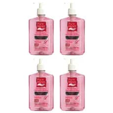 Kit 4 Álcool Em Gel Para Mãos Pure Hands Morango 500ml