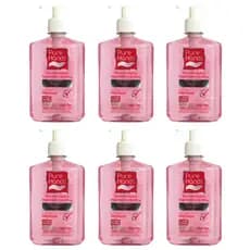 Kit 6 Álcool Em Gel Para Mãos Pure Hands Morango 500ml