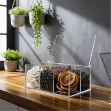 Porta Especiarias M Para Temperos Chás Gin Em Acrílico Cristal