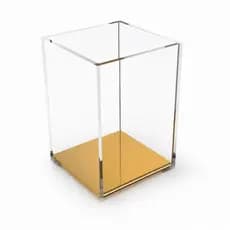 Porta objetos Canetas ou Pincéis em Acrílico transparente