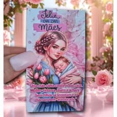 50 ou 100 Tags Dia das Mães Lembrancinha, Brindes com Frases, Mimos, clientes PRONTA ENTREGA ENVIO IMEDIATO
