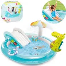 Piscina Playground Inflável Wet Set Collection com Jacaré – Intex 57165NP