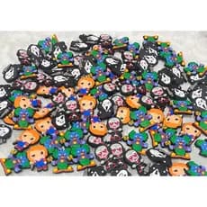 1 Pins/Bottons Emborrachados Para Babuche - Coleção Terror