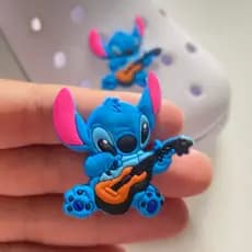 Pins/Bottons enfeites de Calçados Para Babuche - Stitch Violão 1 unidade