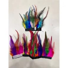 kit com 2 pulseiras de pena para fantasia índio adulto festa cosplay