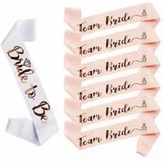 kit festa faixas para despedida de solteira team bride