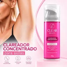 Clareador De Axilas e Virilhas Creme Clareador Partes Intimas Clear Beauty - Envio Rápido