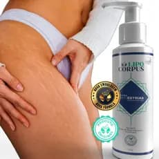 Creme Anti-Estrias Lipo Corpus 250g – Reduz Estrias, Hidrata e Regenera a Pele - Produto Original