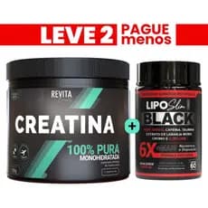 Creatina 100% Pura Monohidratada Pote 150g + Slin Black 60 Capsulas - Envio Rápido