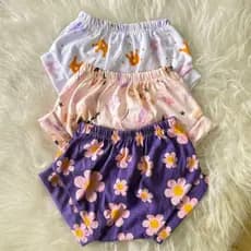 SHORT 3 TAPA FRALDA Bebê 100% ALGODÃO ROUPAS INFANTIS  FRESCAS VERÃO APARADOR DE FRALDA TAMPA FRALDA SHORTINHO BEBE