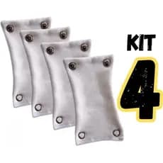 Kit com 4 Extensores 2 Botões 100% Algodão Para Body de Bebê Prolongador Alongador de Bodie Cores Variadas