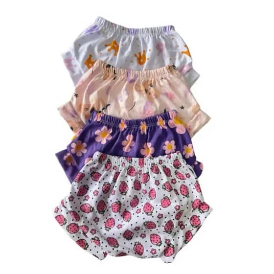 Short Tapa Fralda Bebê 100% Algodão Calcinha Infantil tampa Fralda shortinho de Menina menino calsinha infantis