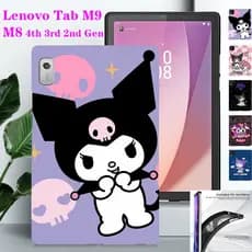 Para Lenovo Tab M9 M8 4th 3rd 2nd Gen M8 HD FHD TB-310FU 300FU 300XU 8506 8505 8705 Protetor Moda Kuromi Caixa Pintada