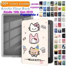 Para Kindle Paperwhite 4 2018 6.0" Kindle 10th Gen 2019 J9G29R PQ94W Capa Leitor De E-Book Acrílico Clear Traseira