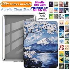 Para Kindle Paperwhite 3 2 1 5th 6th 7th 6.0" Kindle 8th Gen 2016 SY69JL EY21 DP75SDI Capa Leitor E-Book Acrílico Capa