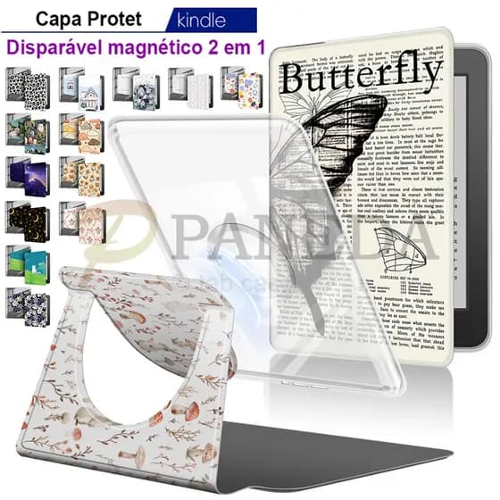 Capa Inteligente Para Kobo Libra Color 2 Clara Color BW 2E N418 N428 N367 N365 N506 Acrílico Destacável magnético 2 Em 1