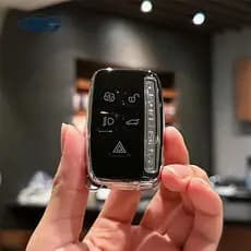 Para Land Rover Range Sport Evoque Freelander Velar Discovery 4 Jaguar XE XJ XF Guitarra TPU Remoto Caso Chave Do Carro Tampa 2024