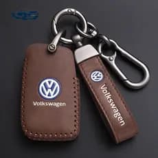 Caso chave do carro de couro para Volkswagen VW Polo Passat Golf Maggiolano Arteon Fox Gol Skoda SEAT Ibiza Tampa Remota