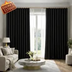 Cortina De Sala ou Quarto Diversas Medidas Roma Semi Blackout Premium A Pronta Entrega