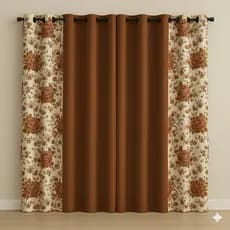 Cortina Estampada Floratta Grande 2,00x1,70 Reduz Luz e Valoriza o Ambiente Envio Rápido