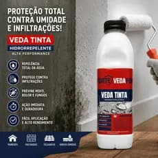 Veda Tinta Impermeabilizante Hidrorrepelente 1L Anti Mofo