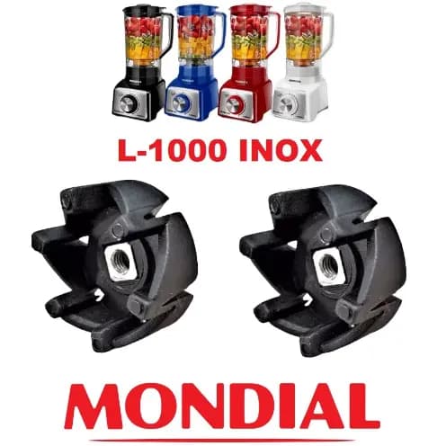 Arraste reforçado do Copo Liquidificador Mondial L1000 Turbo