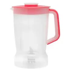 Copo De Liquidificador Compativel Com A Marca Mondial L1000 / L1100/ L1200 Tampa Vermelha Translucido MM1563
