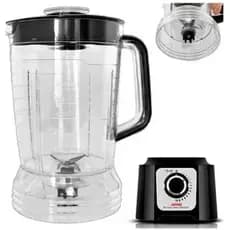 Copo Liquidificador Arno Power Max 1000W - Arno Power Max 700 e Arno Multichef 600W 4 EM 1 Sangel - Tampa Preta