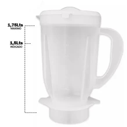 COPO DE LIQUIDIFICADOR ARNO MULTIPROCESSADOR TRANSLÚCIDO