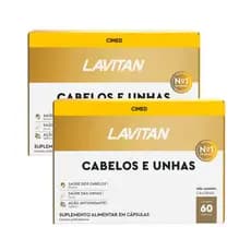 Kit 2 Lavitan Cabelos E Unhas 120 Cápsulas