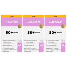 kit 03 Lavitan 50+ Mulher 60 comprimidos Cimed