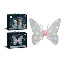 Asas de fada elfo luz elétrica borboleta simulação asas asas de anjo brinquedos luminosos infantis asas de borboleta em