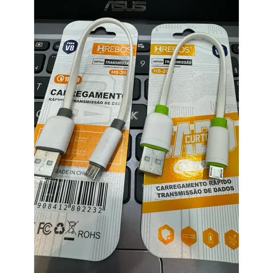 20cm 1A Micro USB 2.0 Cabo De Carregamento Rápido Carregador-rm