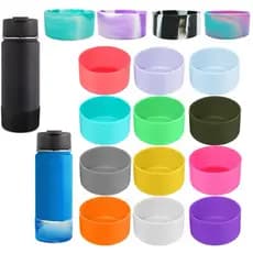 Bota De Silicone Protetora Para Aquaflask E Hydroflask Garrafa De 12oz-40oz , Tampa  Inferior Antiderrapante Sem BPA