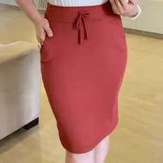Saia Canelado Feminino Com Bolso Evangélicas
