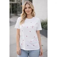 Blusa Feminina Silkada Fé com Corações – Algodão Confortável